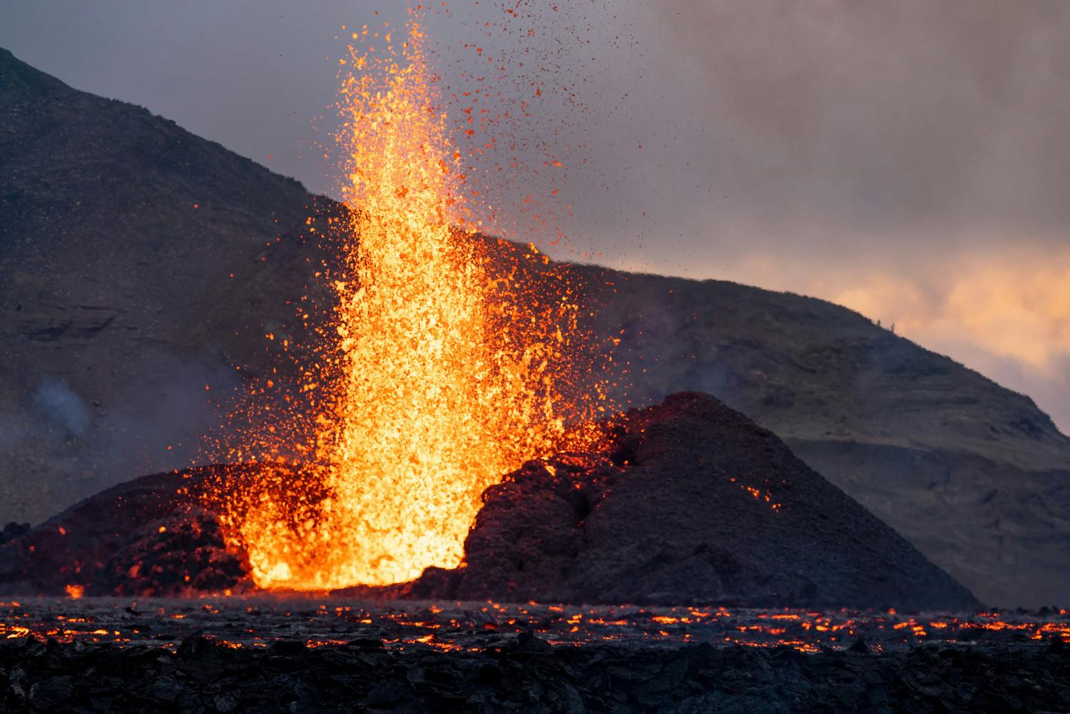 Lava fra vulkanen